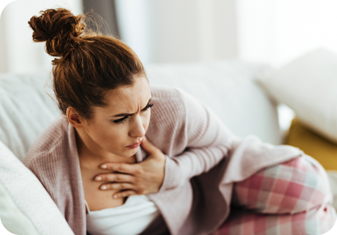 Mann mit Atemwegserkankung Mann mit Atemwegserkankung